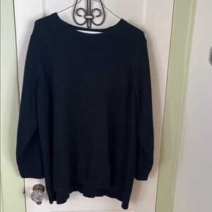 J. Jill Elegant Black Crew Neck Sweater
